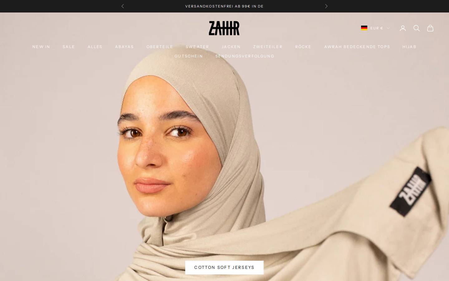 Zahirthelabel homepage screenshot