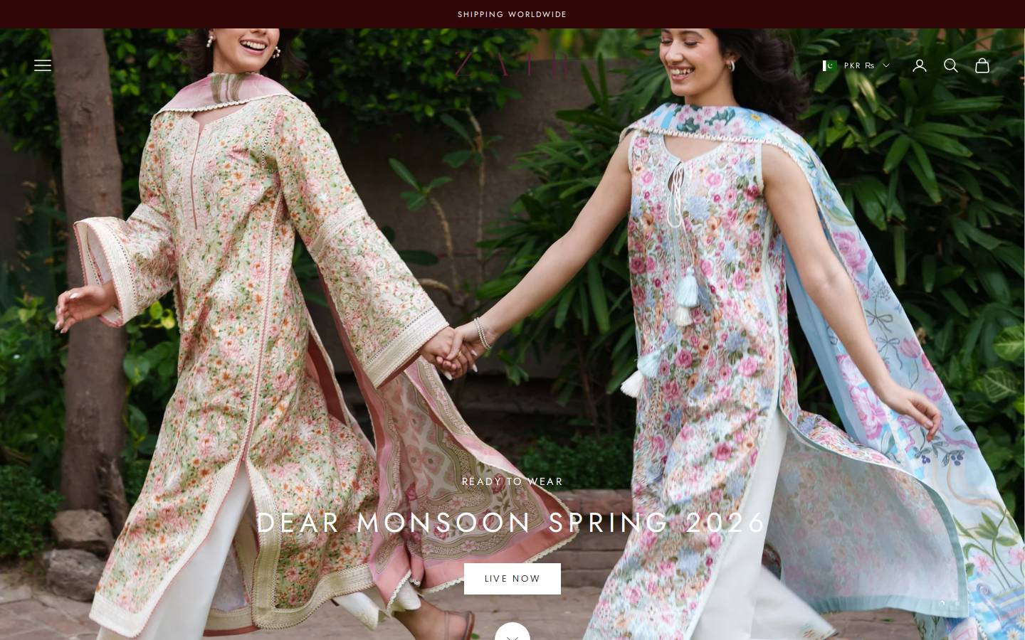 zaibonline.com homepage screenshot