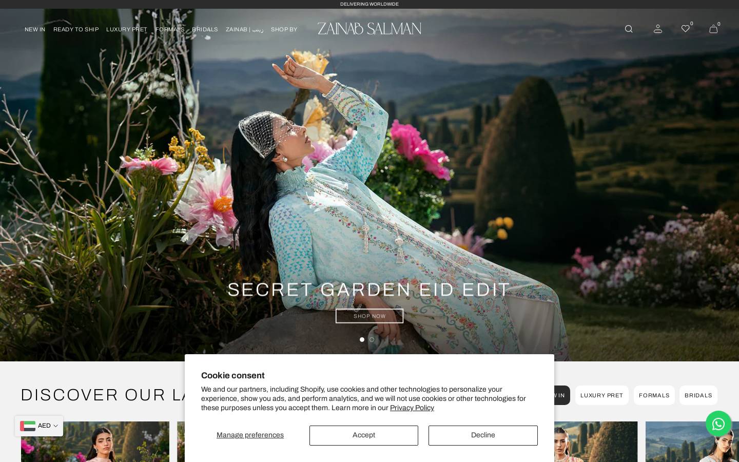 zainabsalman.com homepage screenshot