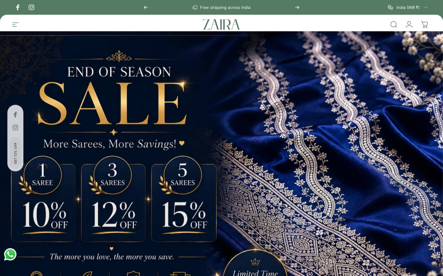 zairahmr.com homepage screenshot