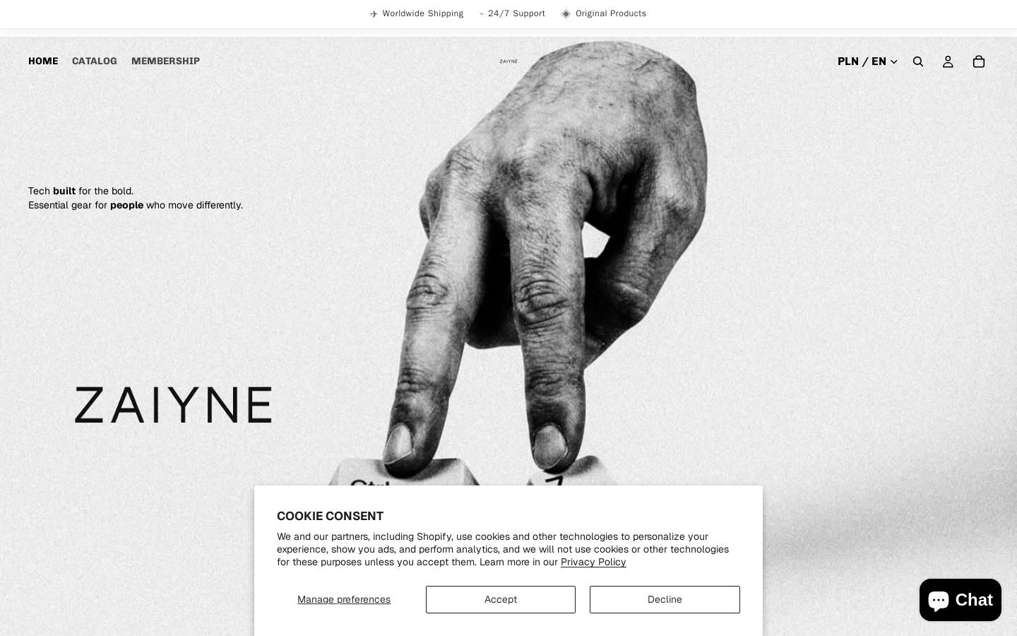 zaiyne.com homepage screenshot
