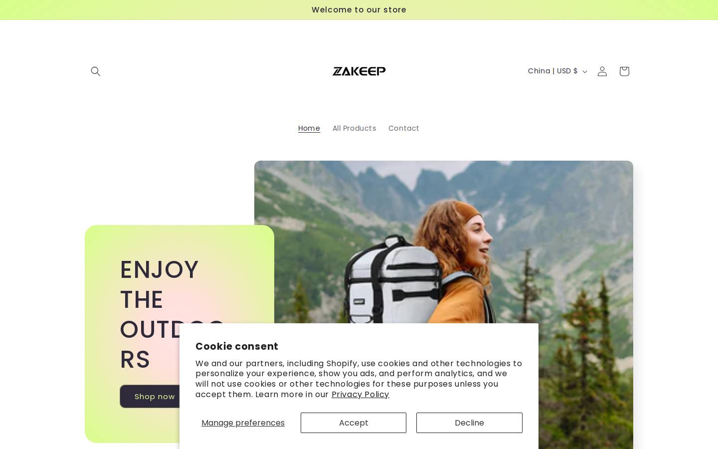 zakeep.com homepage screenshot