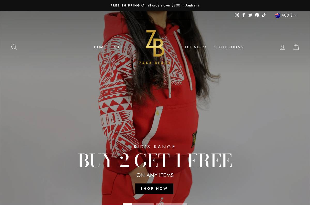 zakkblack.com homepage screenshot