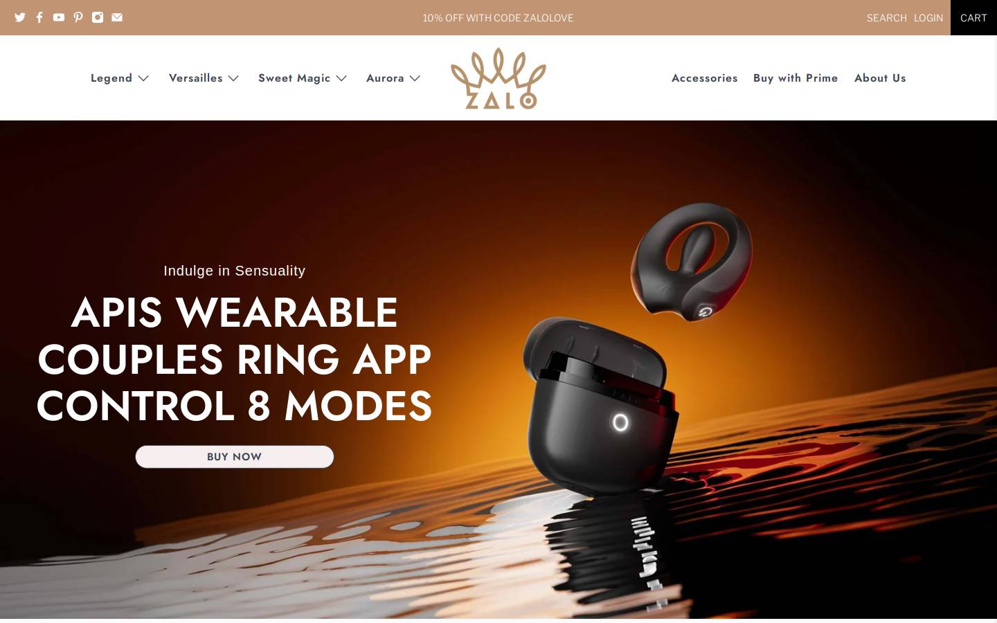 zalousa.com homepage screenshot