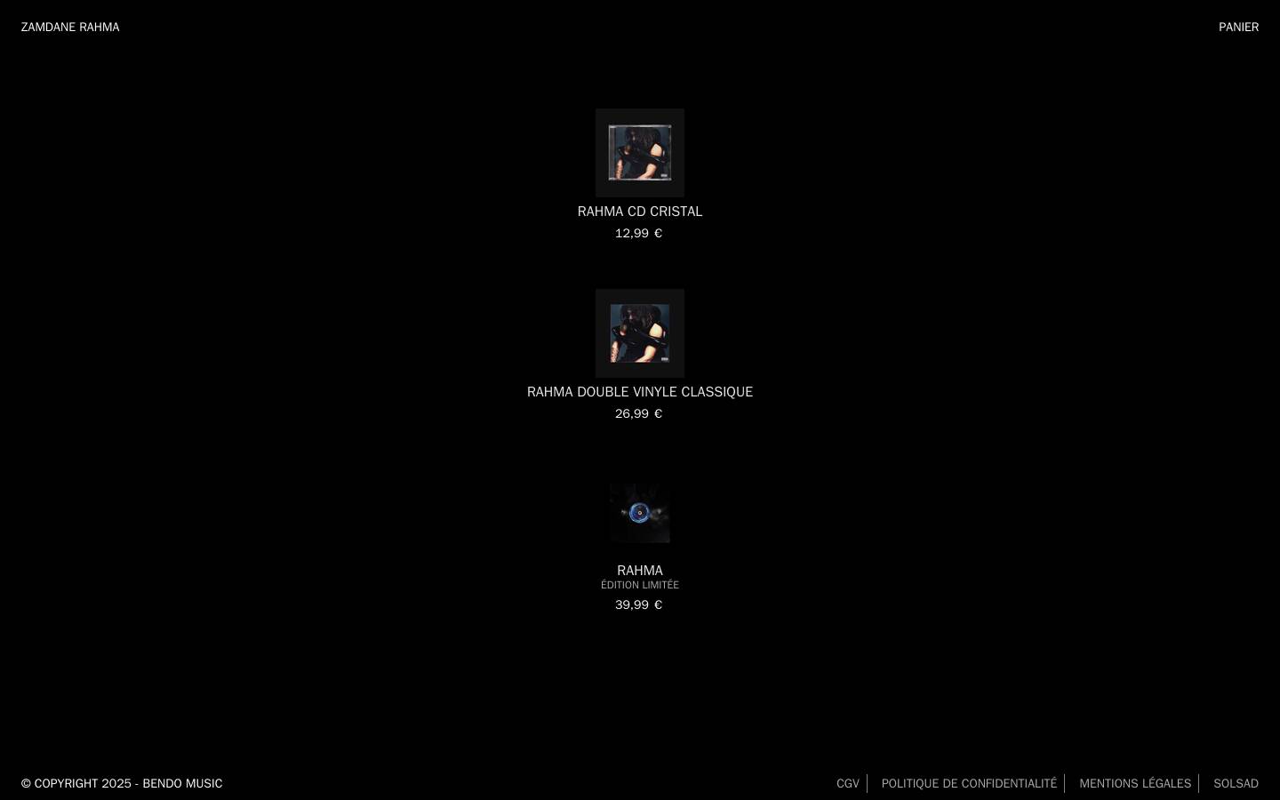 zamdane.com homepage screenshot