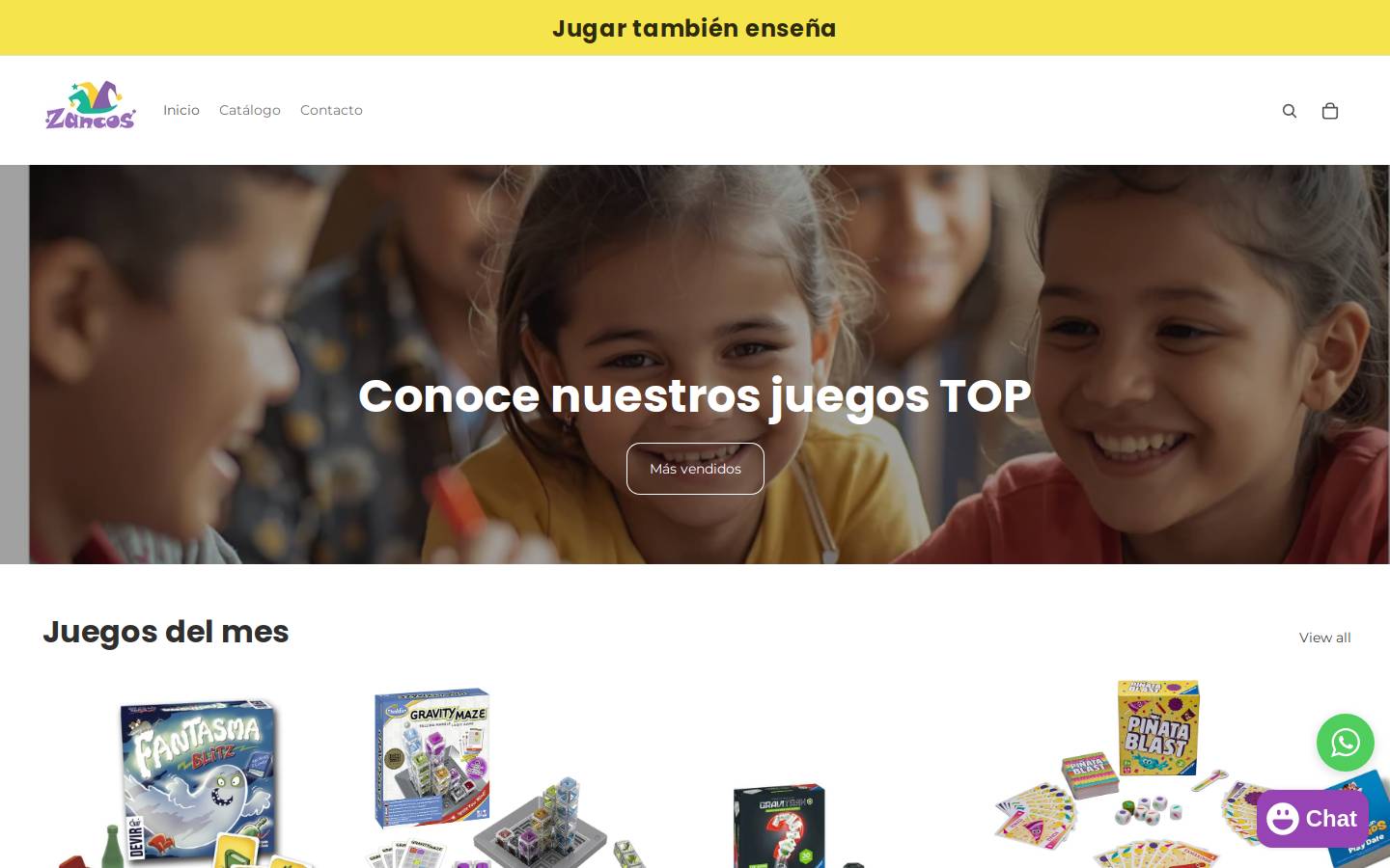 zancos.net homepage screenshot
