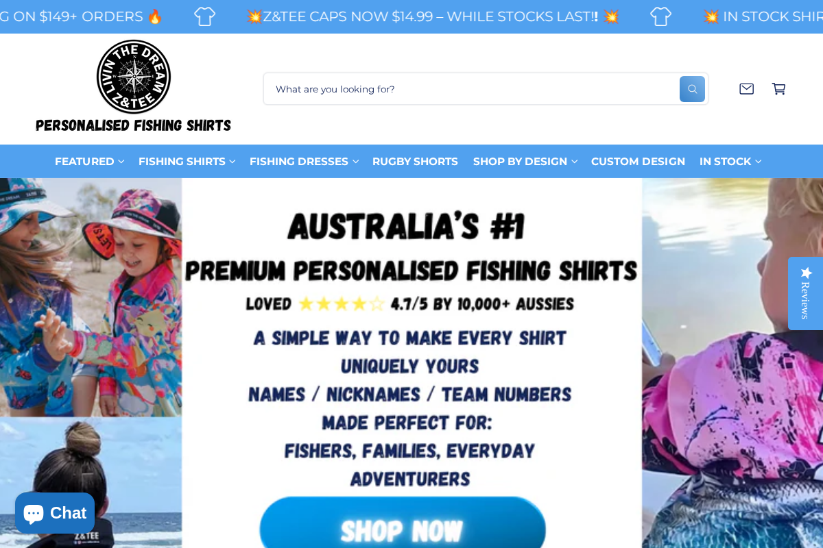 zandtee.com.au homepage screenshot