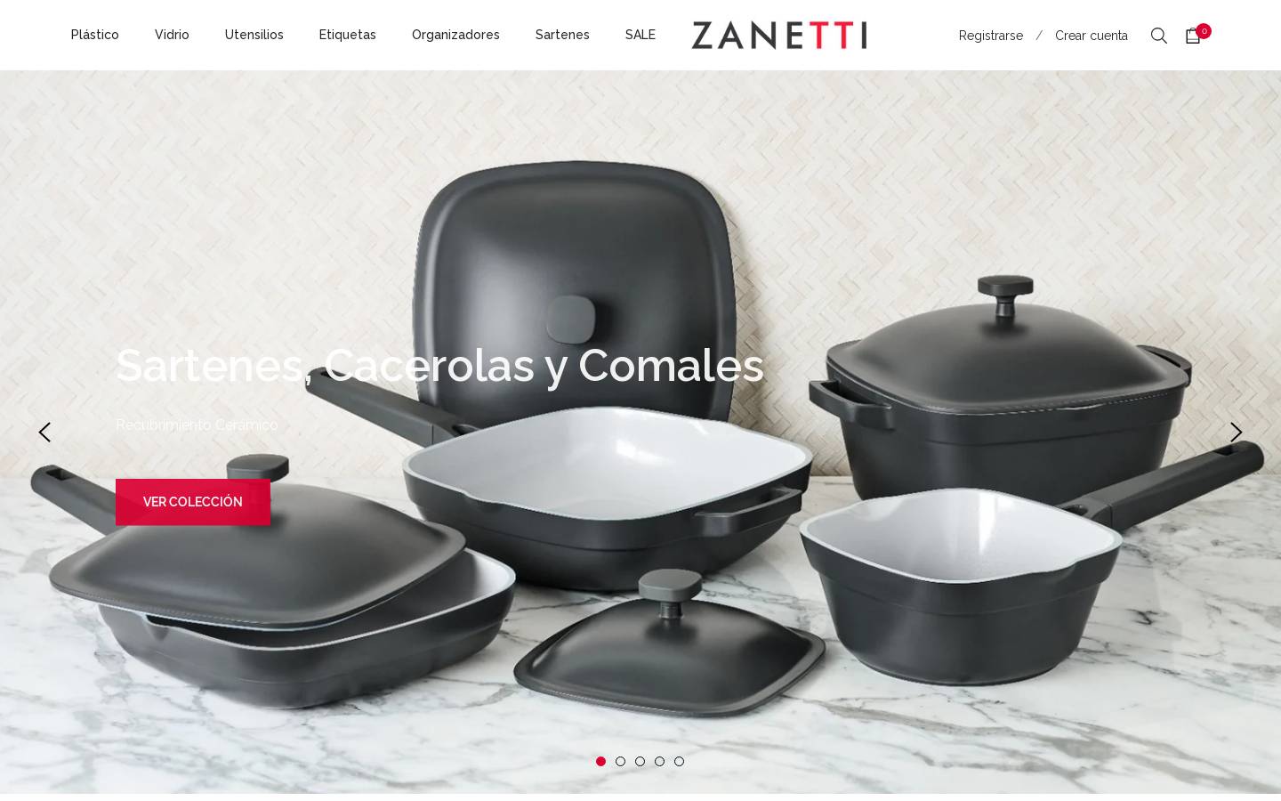 zanetti.com.mx homepage screenshot
