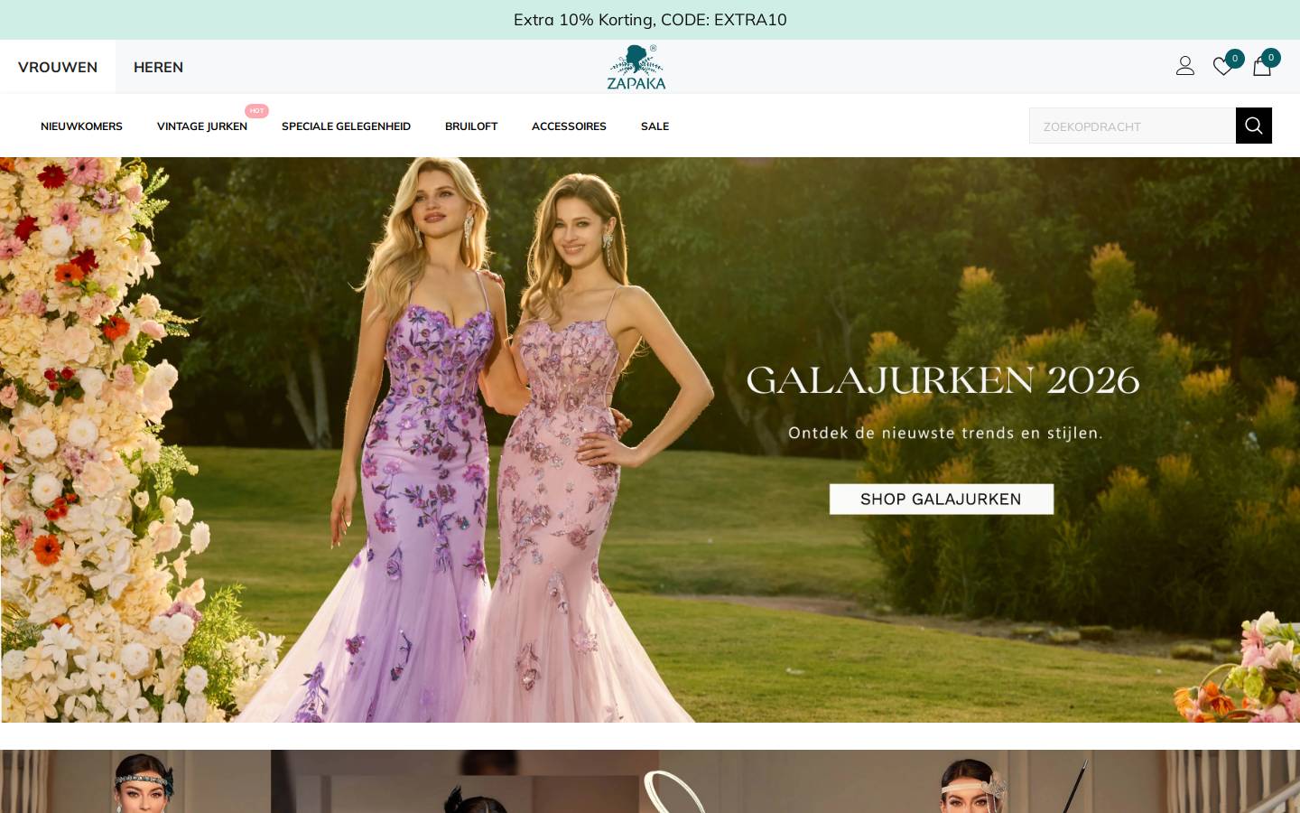 zapaka.nl homepage screenshot