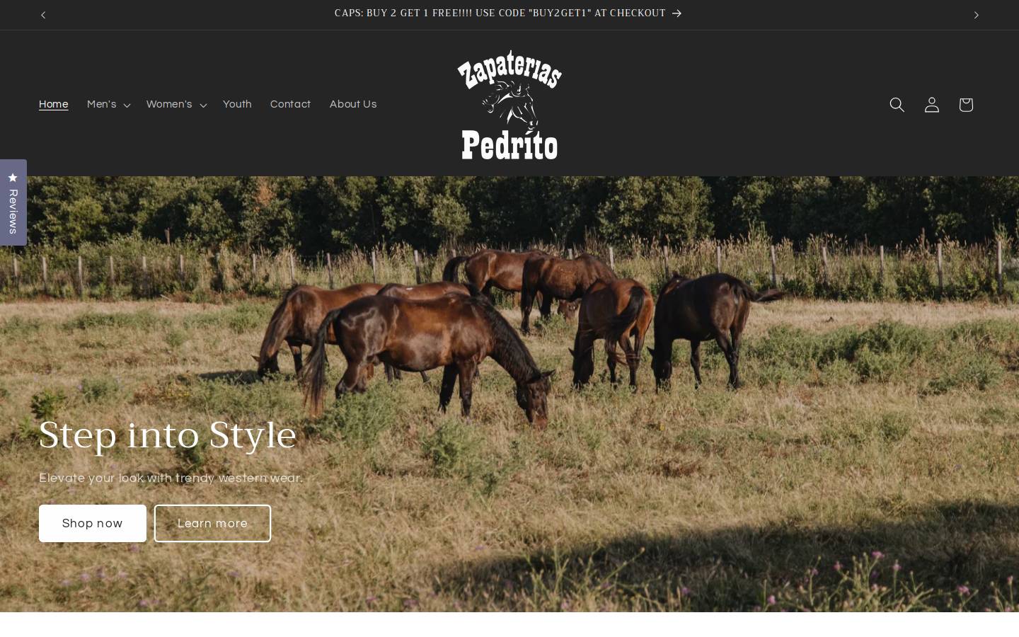 zapateriaspedrito.com homepage screenshot
