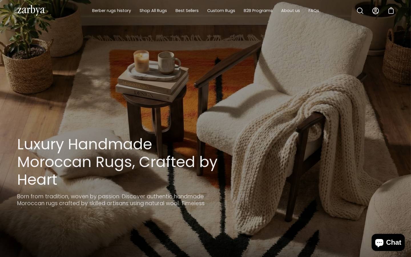 zarbya.com homepage screenshot
