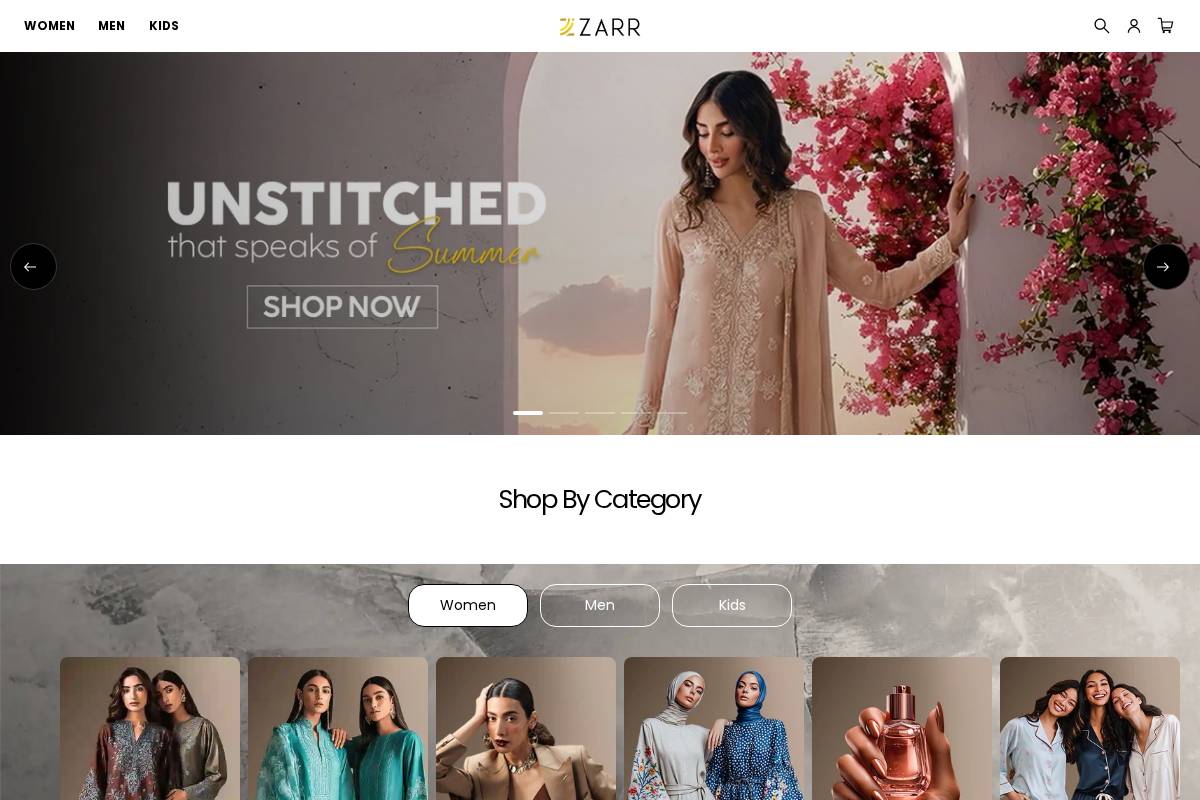 zarr.com.pk homepage screenshot