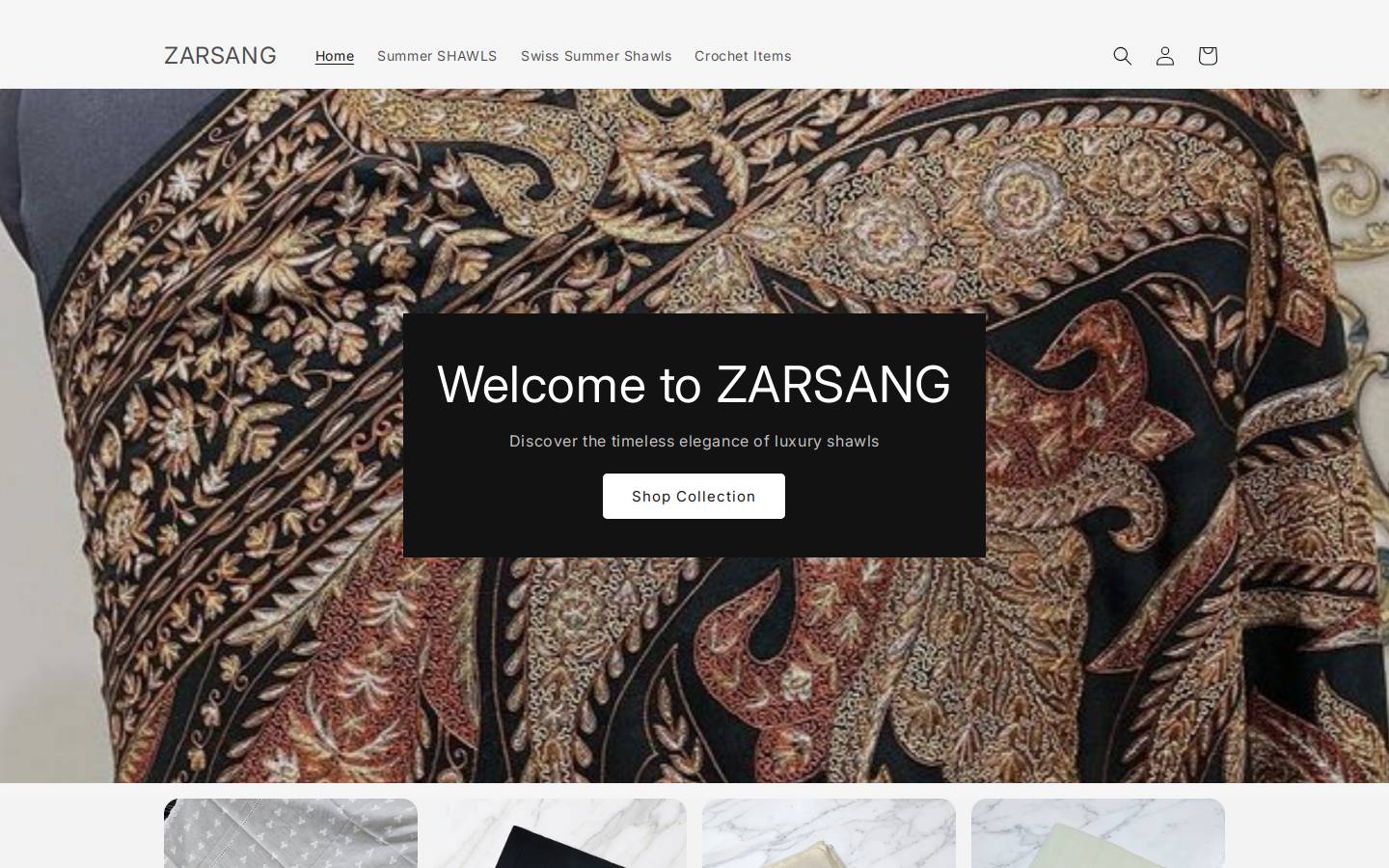 zarsang.com homepage screenshot