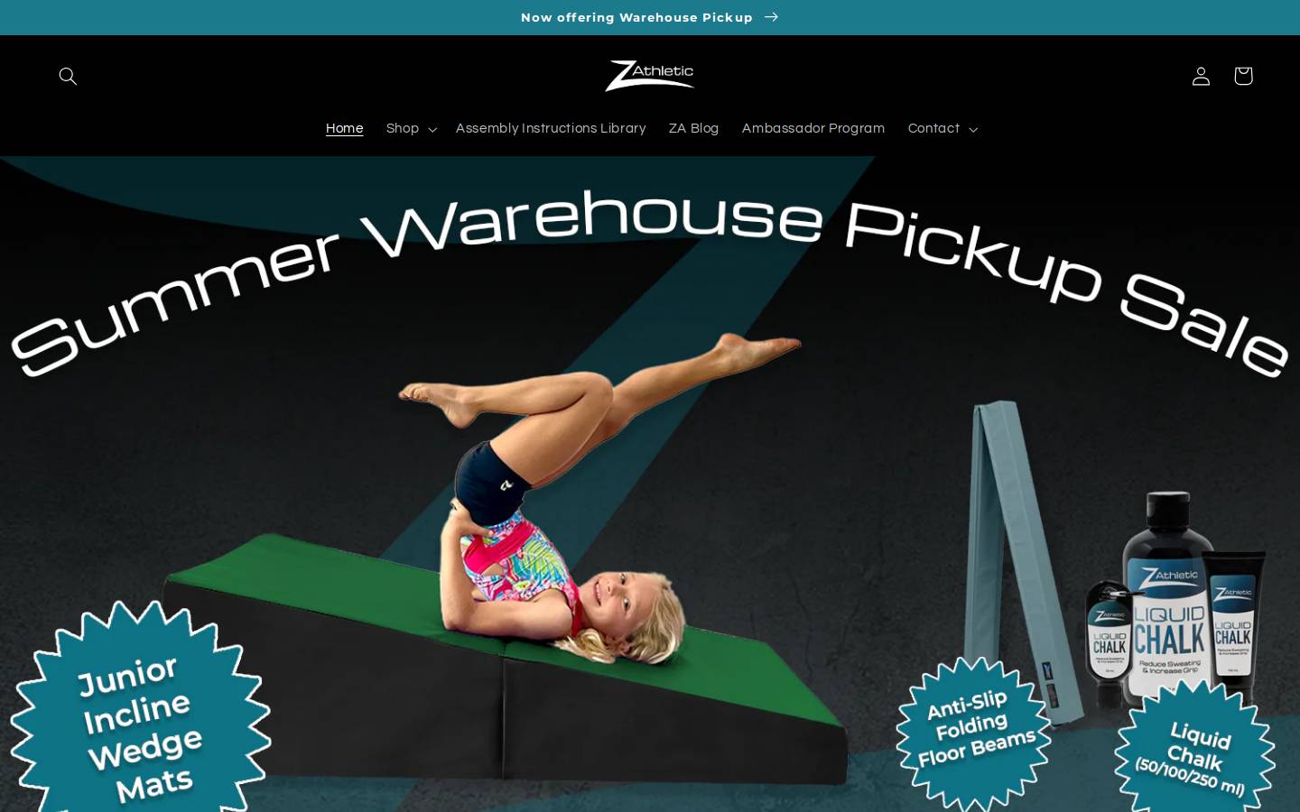 zathletic.net homepage screenshot