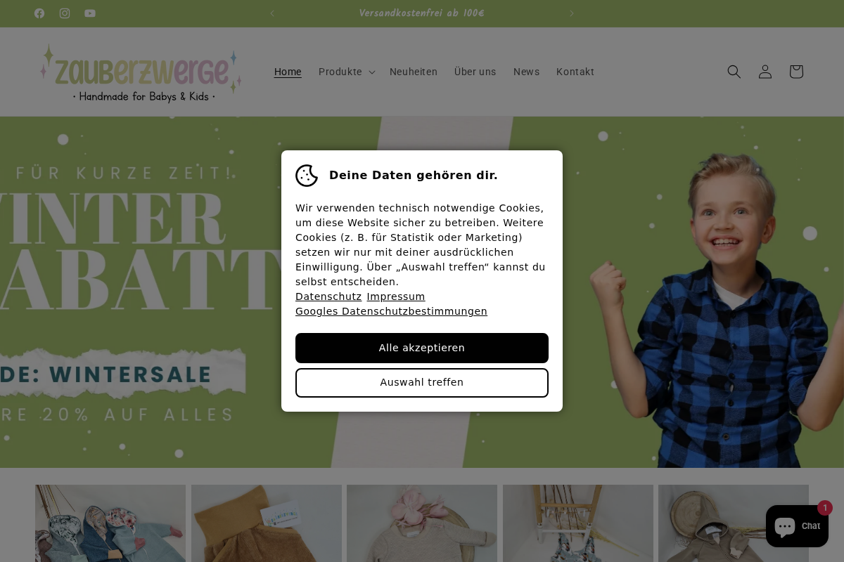 Zauberzwerge homepage screenshot