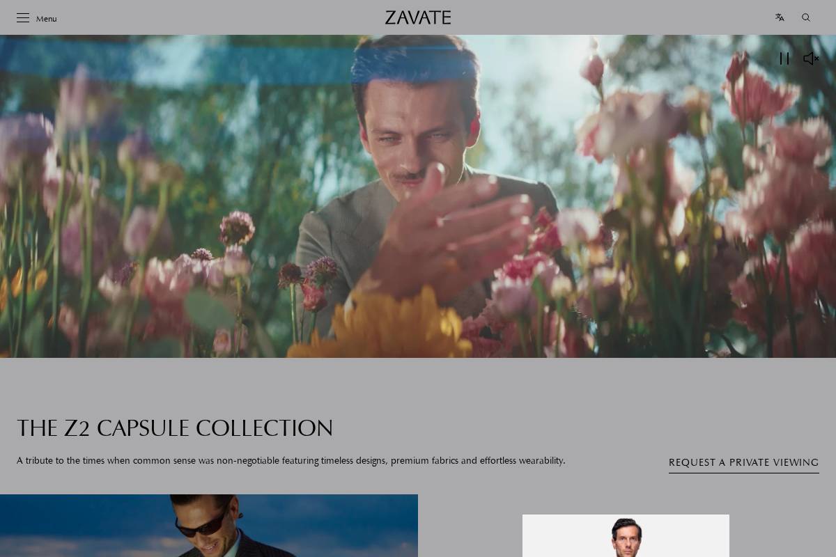 zavate.eu homepage screenshot