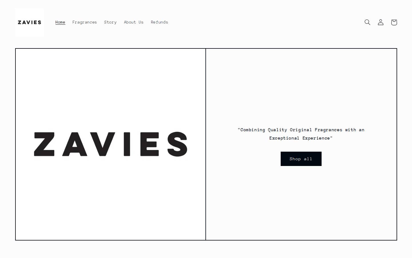 zavies.com homepage screenshot