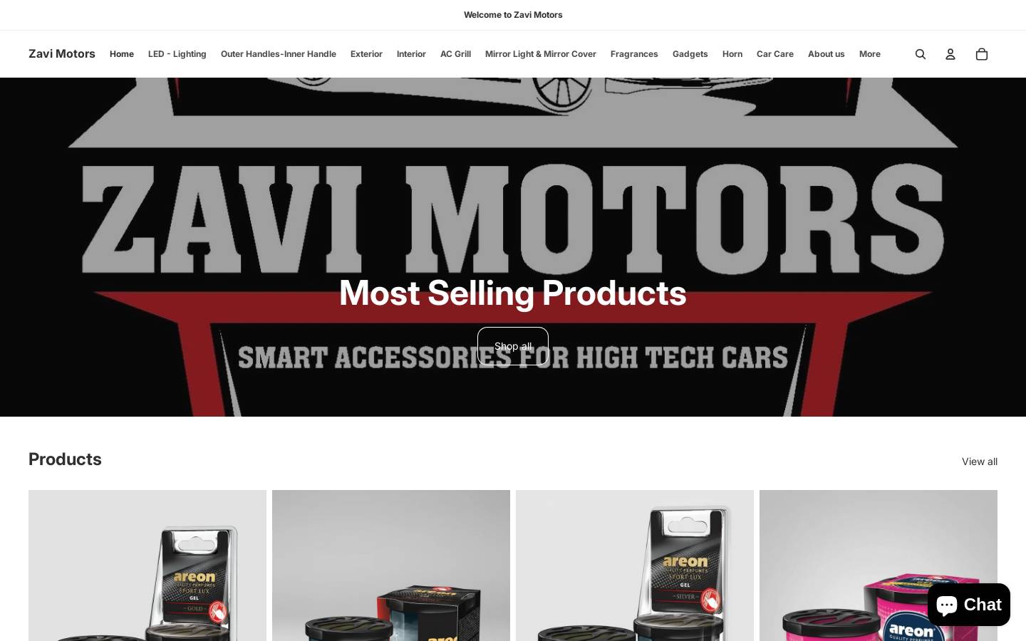 zavimotor.com homepage screenshot