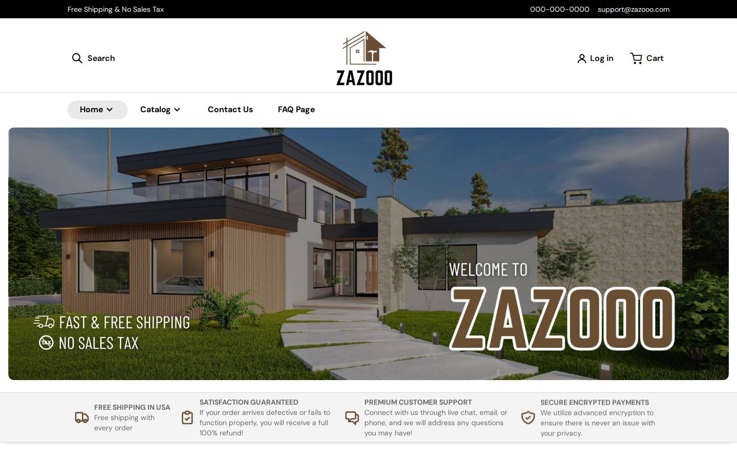 zazooo.com homepage screenshot