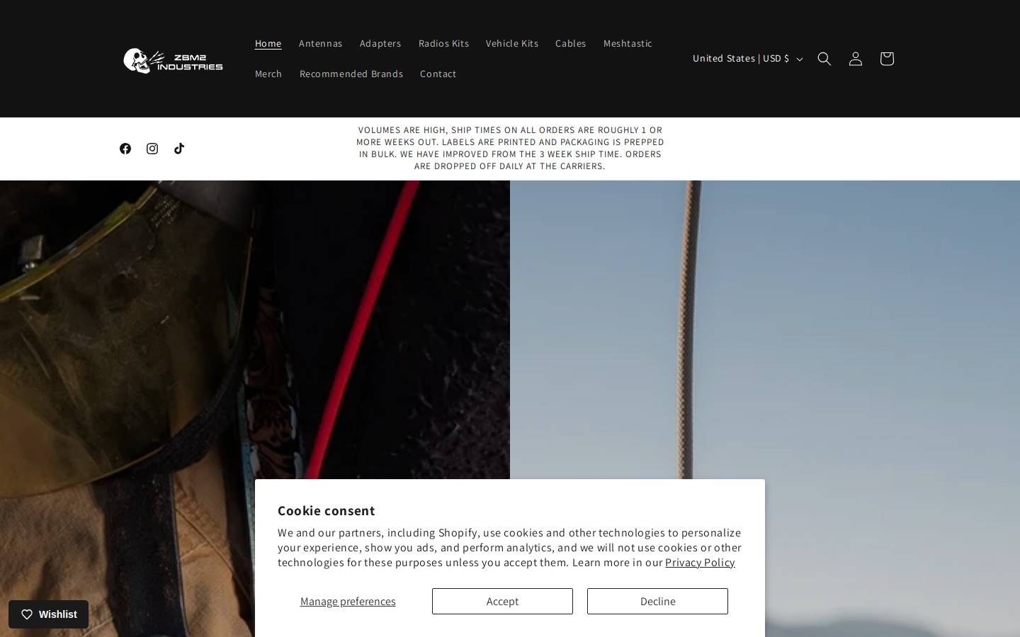 zbm2industries.com homepage screenshot