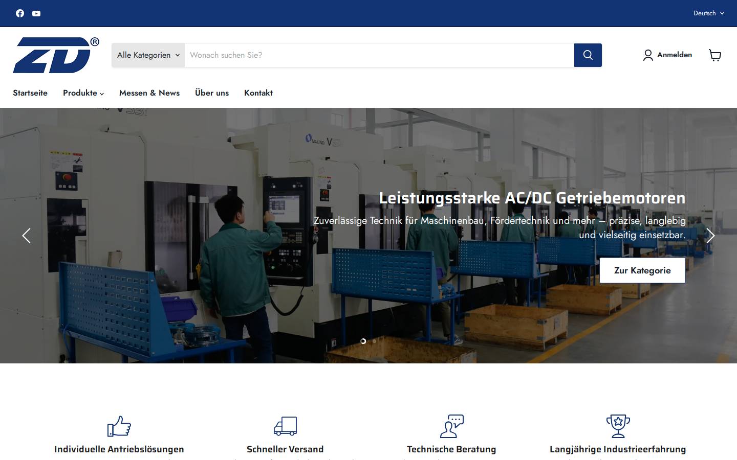 zd-motor.de homepage screenshot