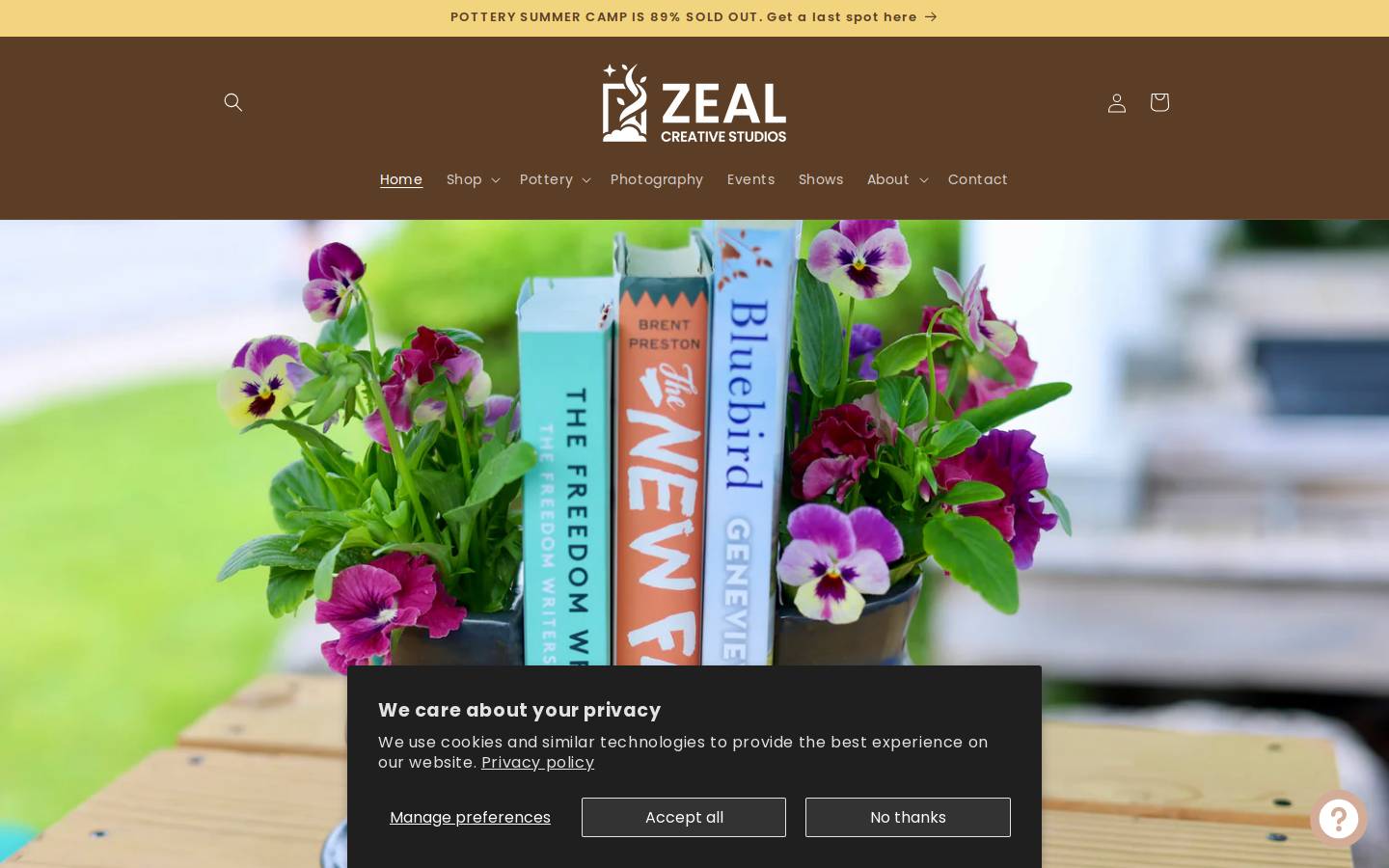 zealcreativestudio.com homepage screenshot