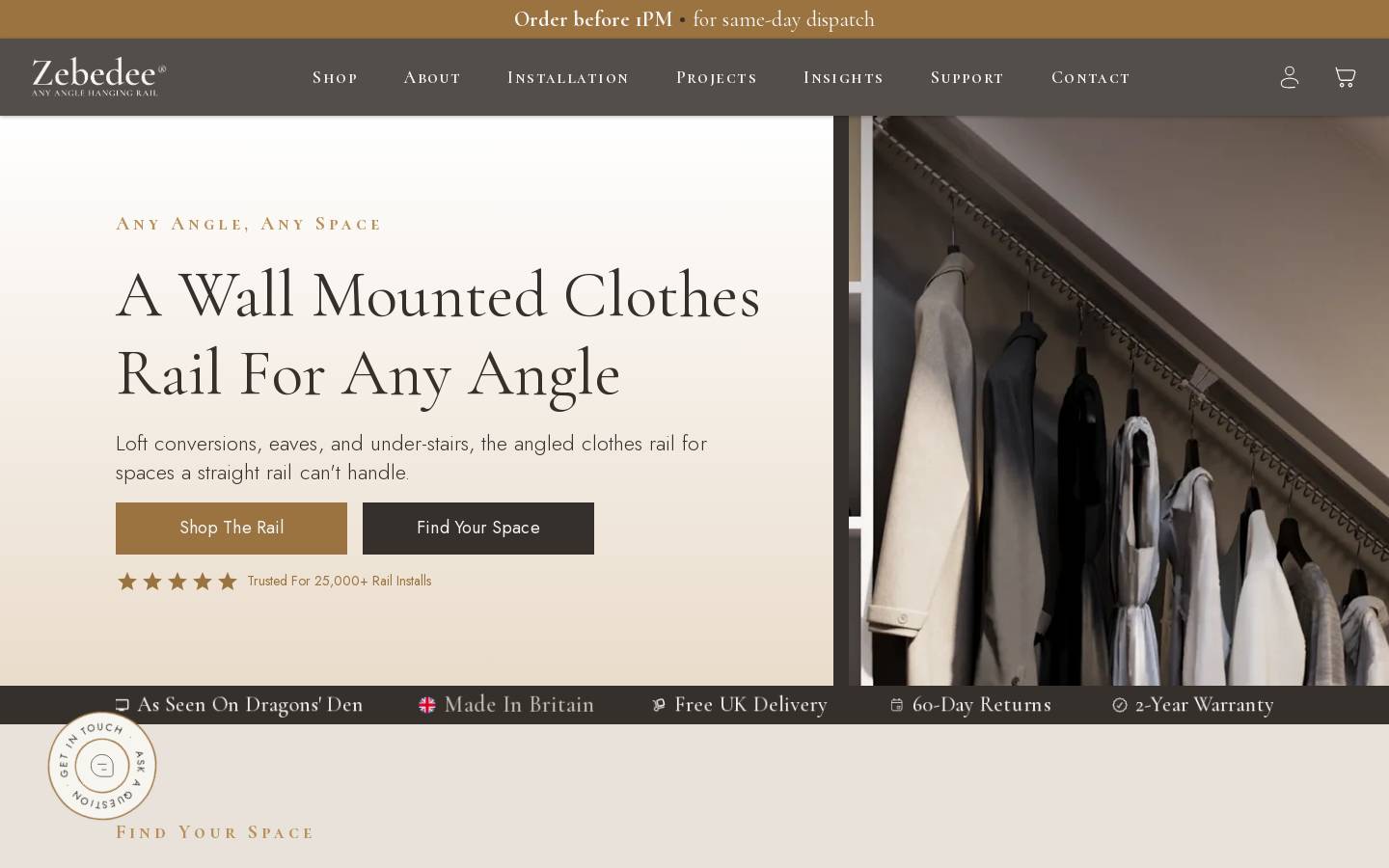 zebedee.co homepage screenshot