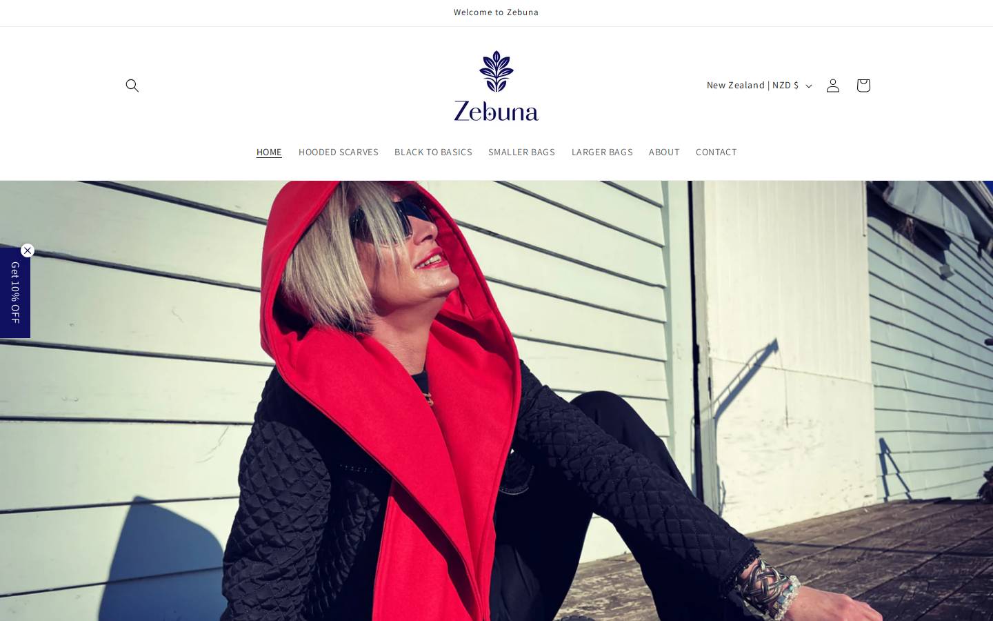 zebuna.com homepage screenshot