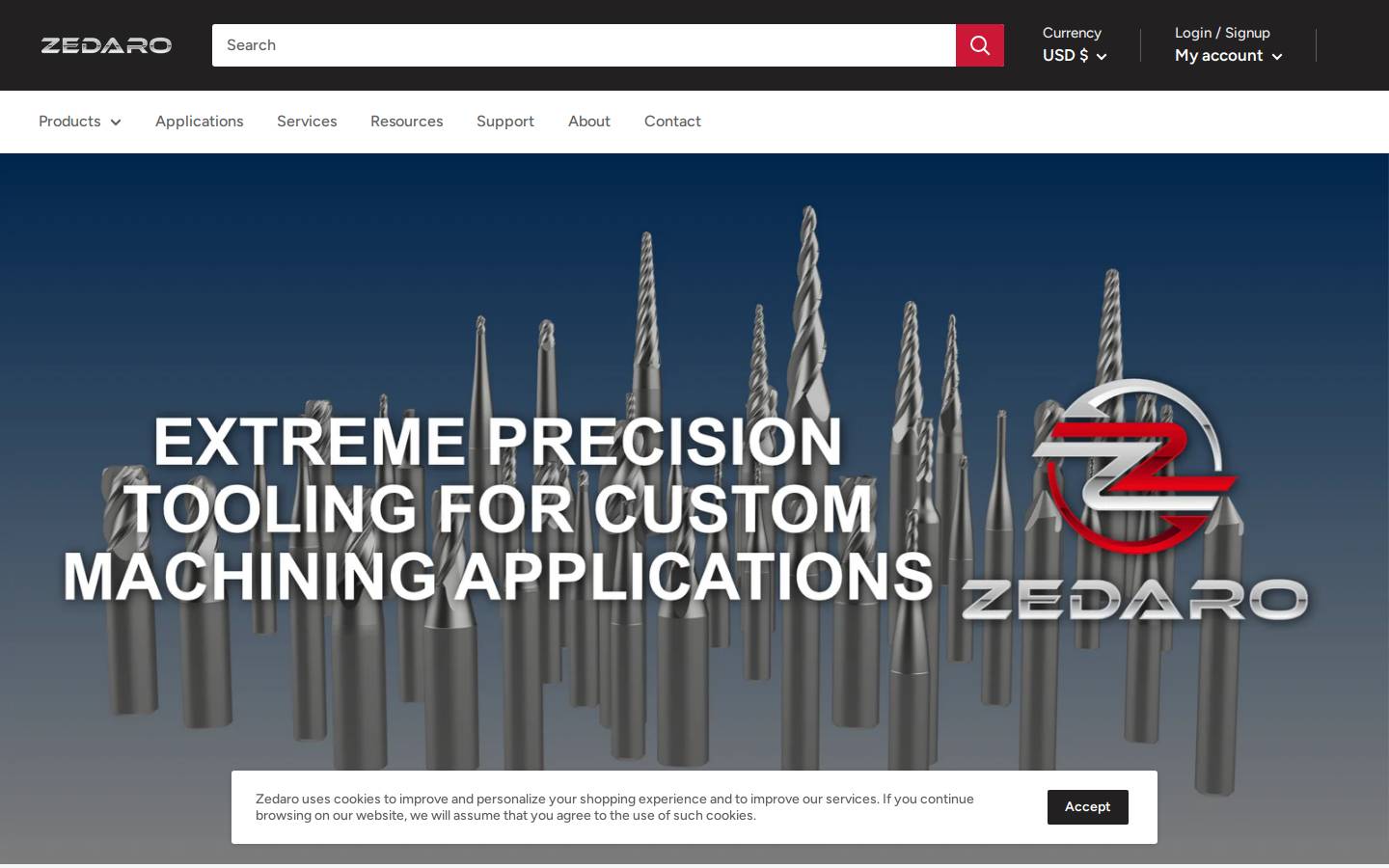 zedaro.com homepage screenshot