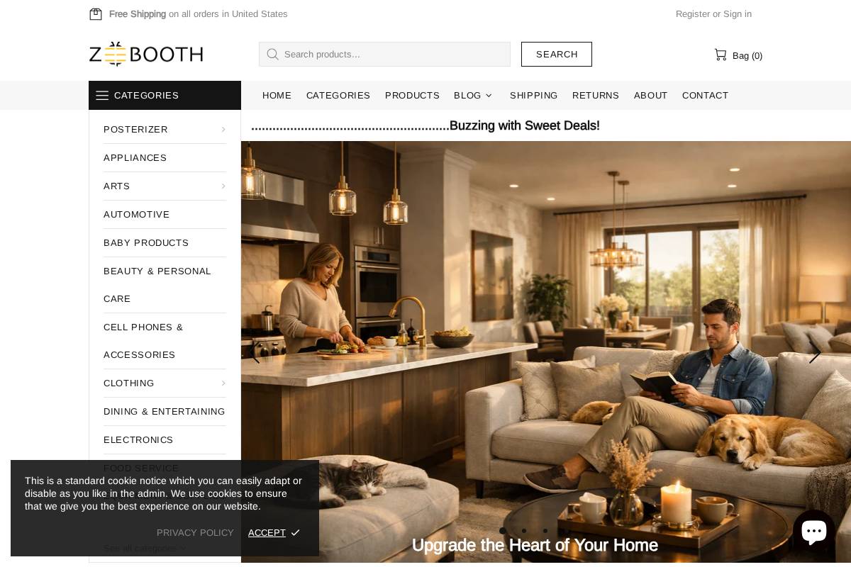 zeebooth.com homepage screenshot