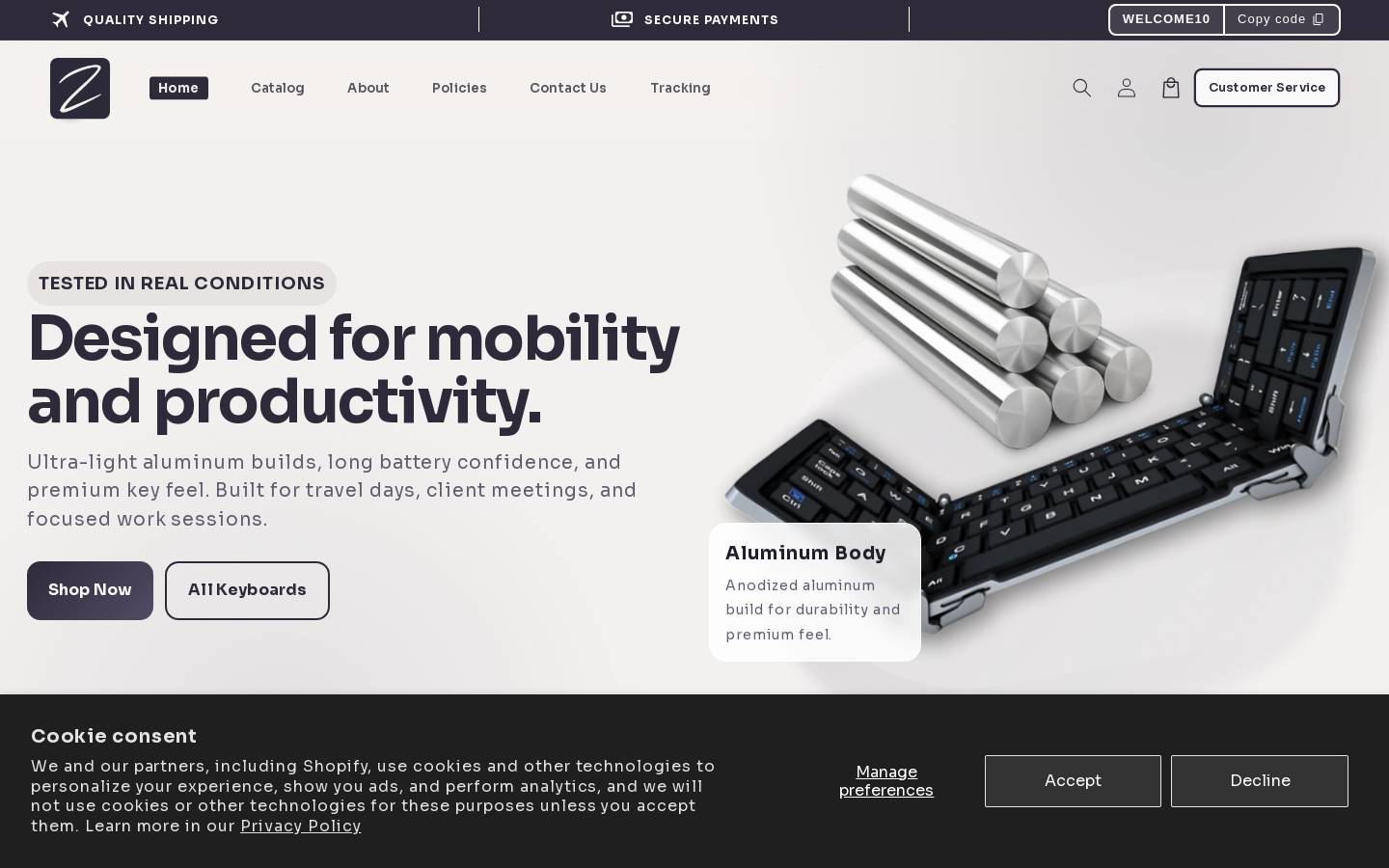 zeekeys.com homepage screenshot