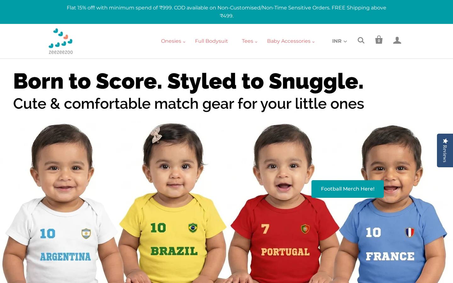 zeezeezoo.com homepage screenshot