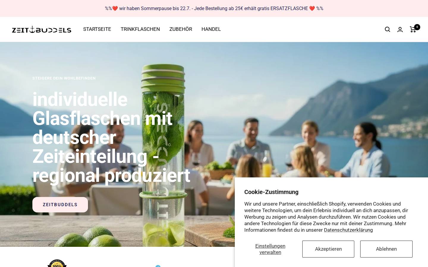 zeitbuddels.de homepage screenshot