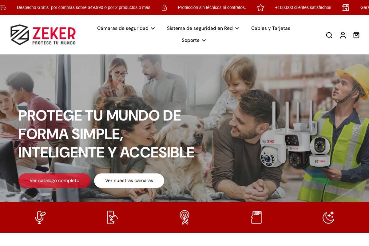 Zeker.com homepage screenshot