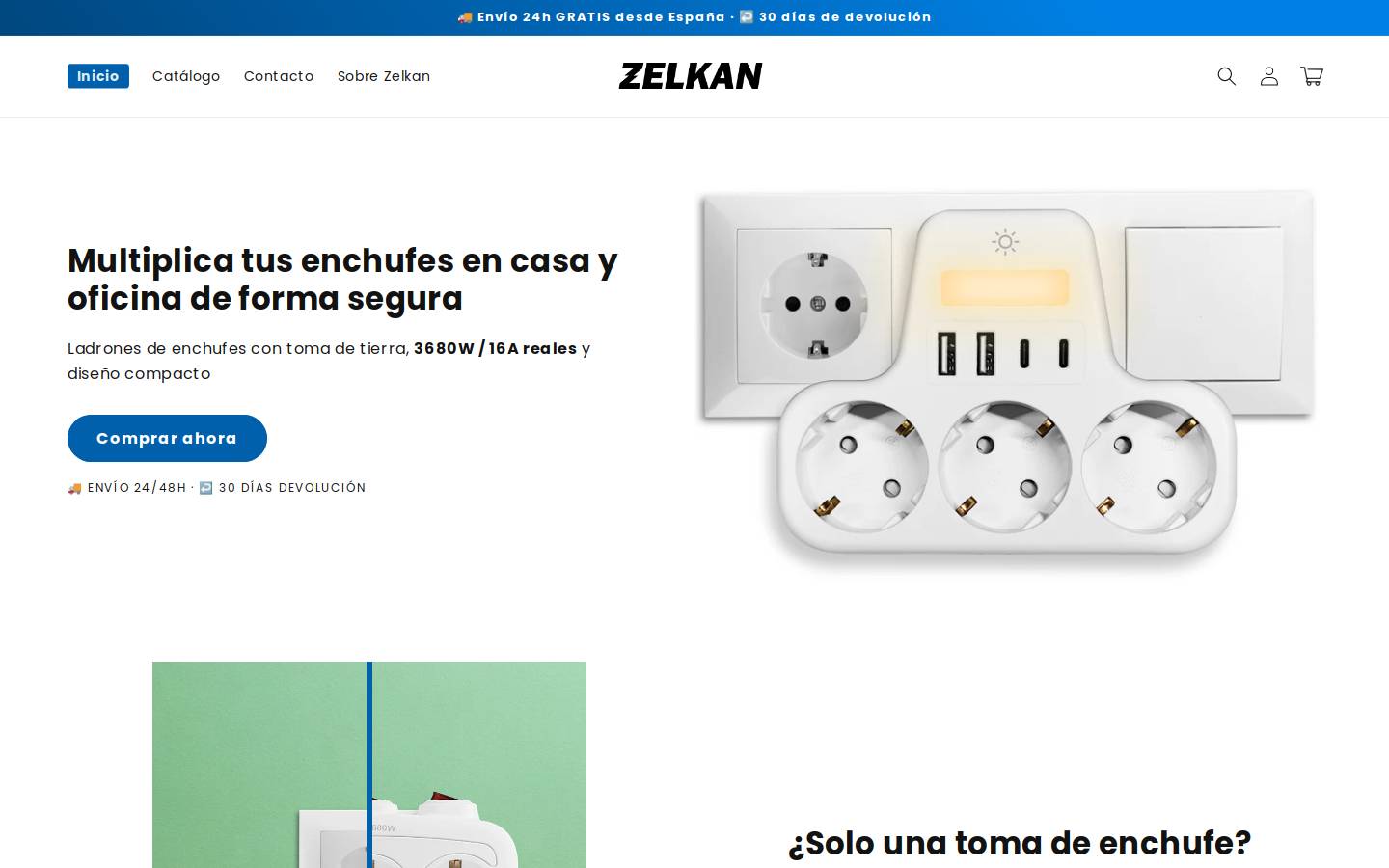 zelkan.com homepage screenshot