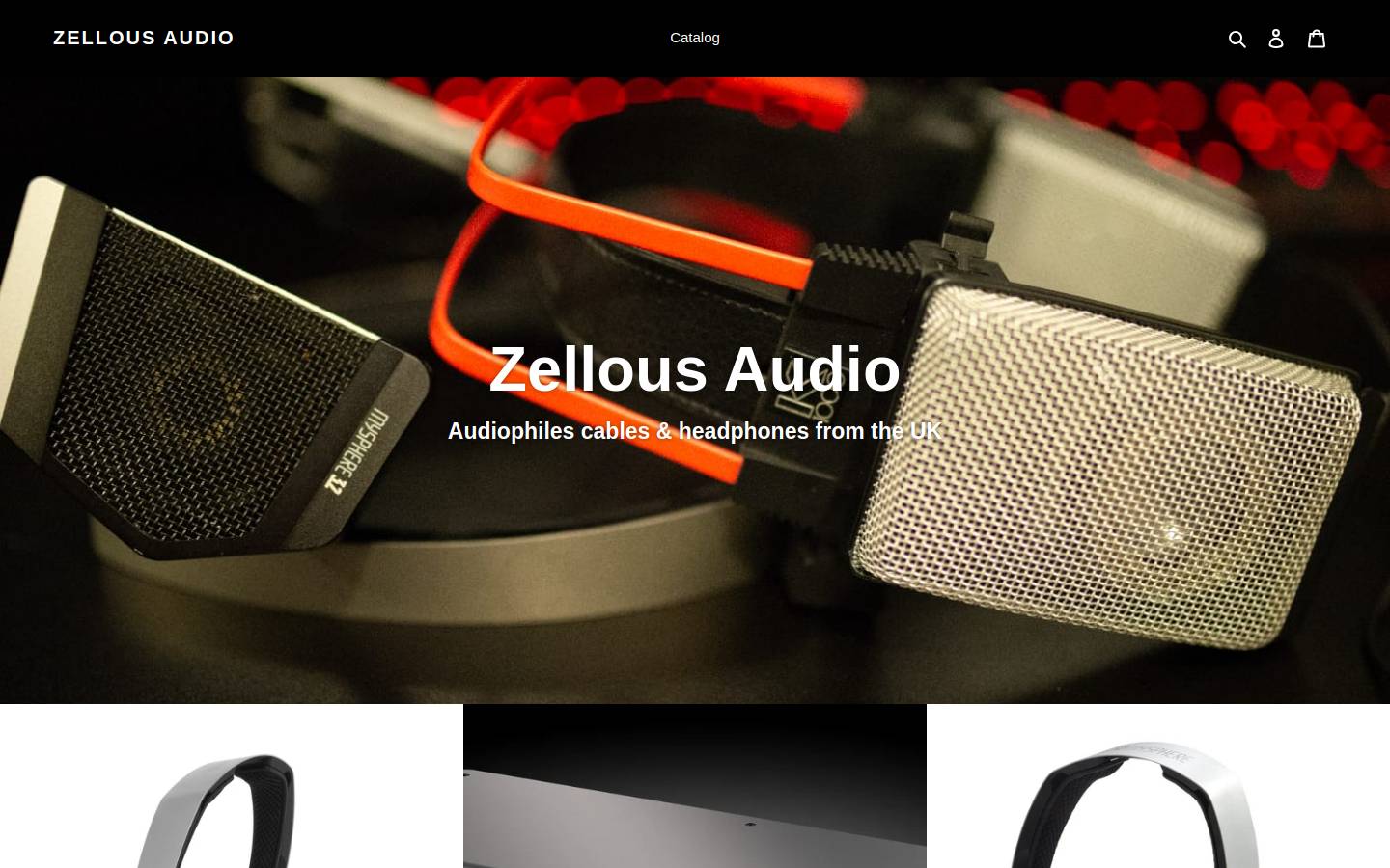 zellousaudio.com homepage screenshot