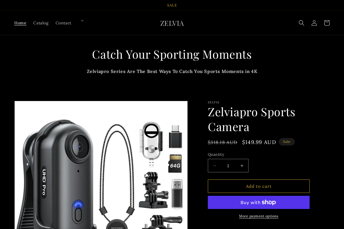 ZELVIA homepage screenshot
