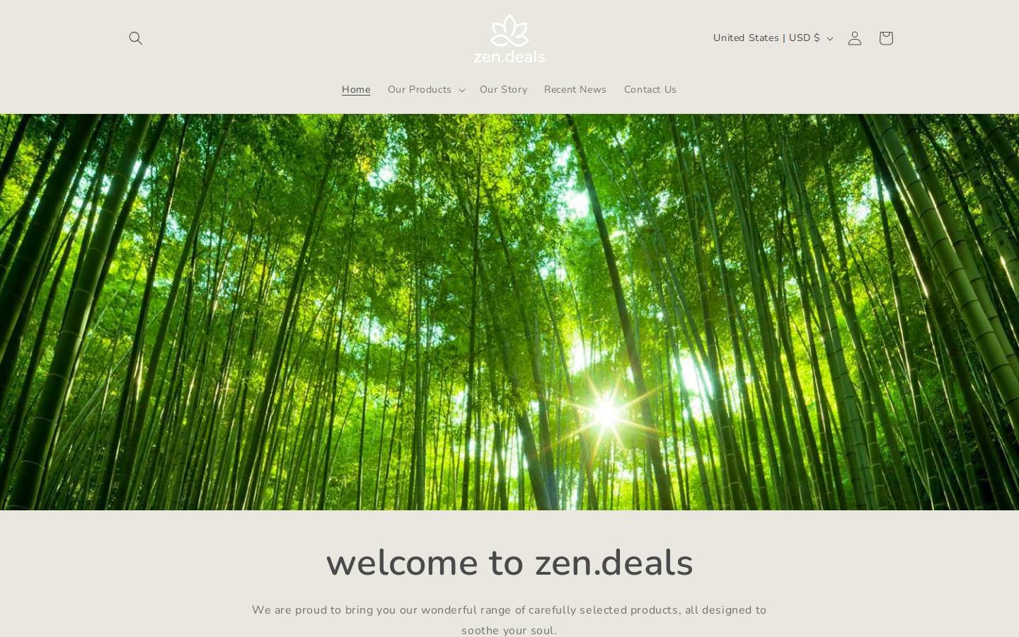 ZEN.COM homepage screenshot