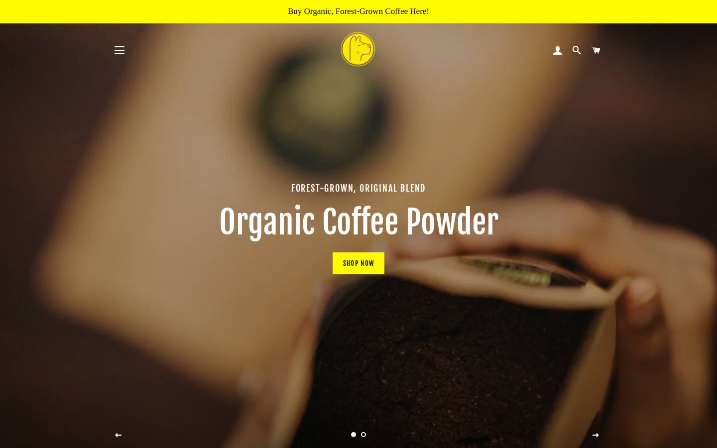 zendogcoffee.com homepage screenshot