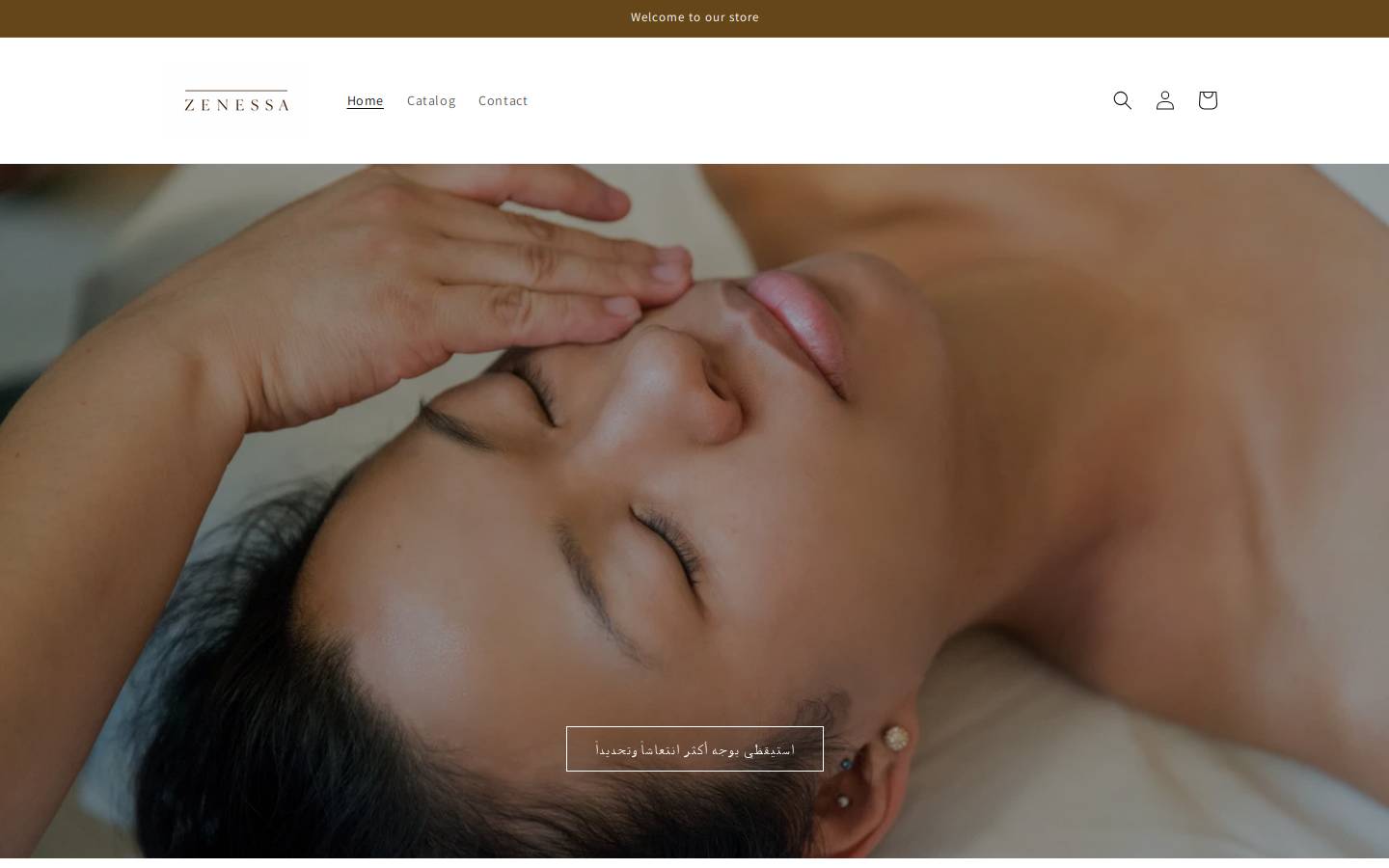 zenessa.shop homepage screenshot