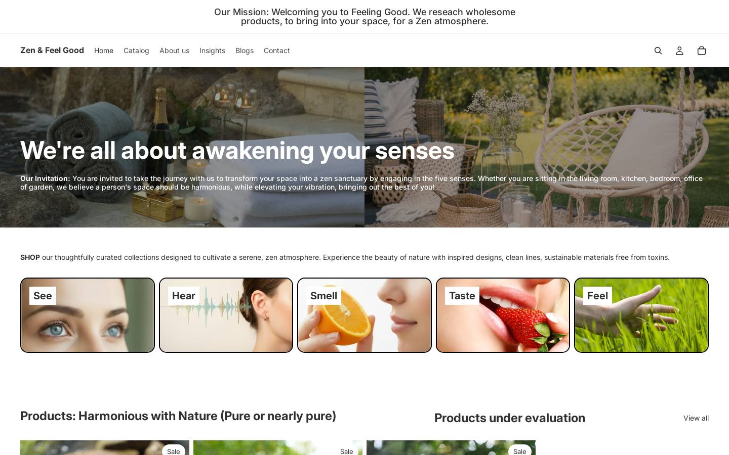 zenfeelgood.com homepage screenshot