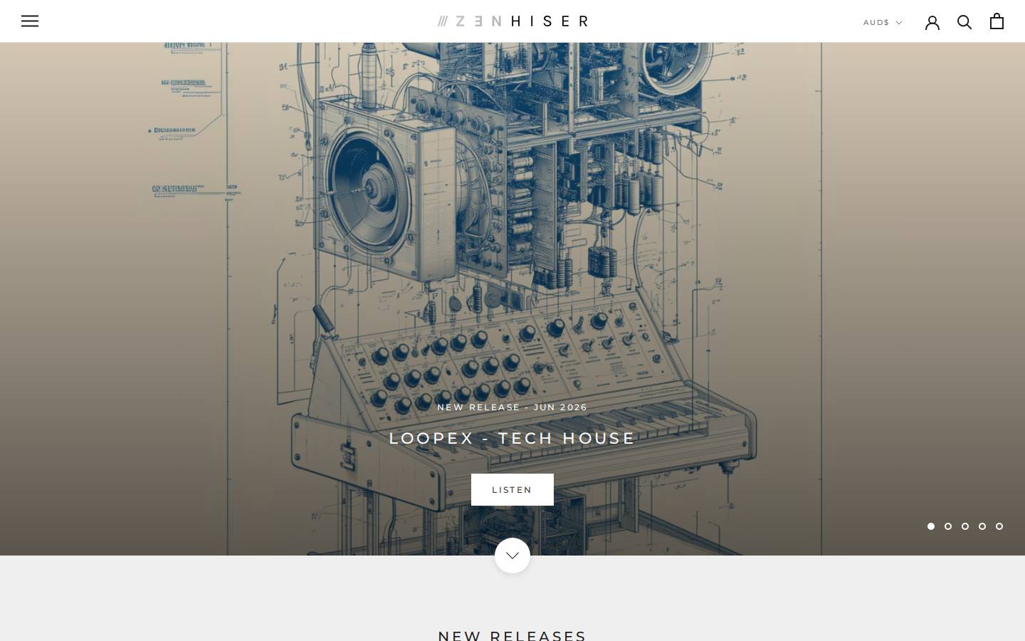 zenhiser.com homepage screenshot