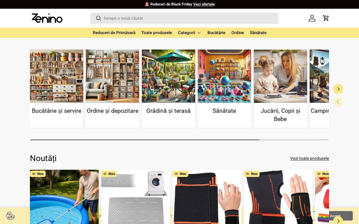 zenino.ro homepage screenshot