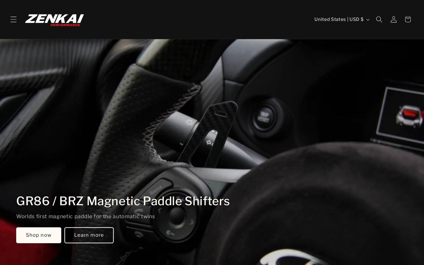 zenkaiperformance.com homepage screenshot