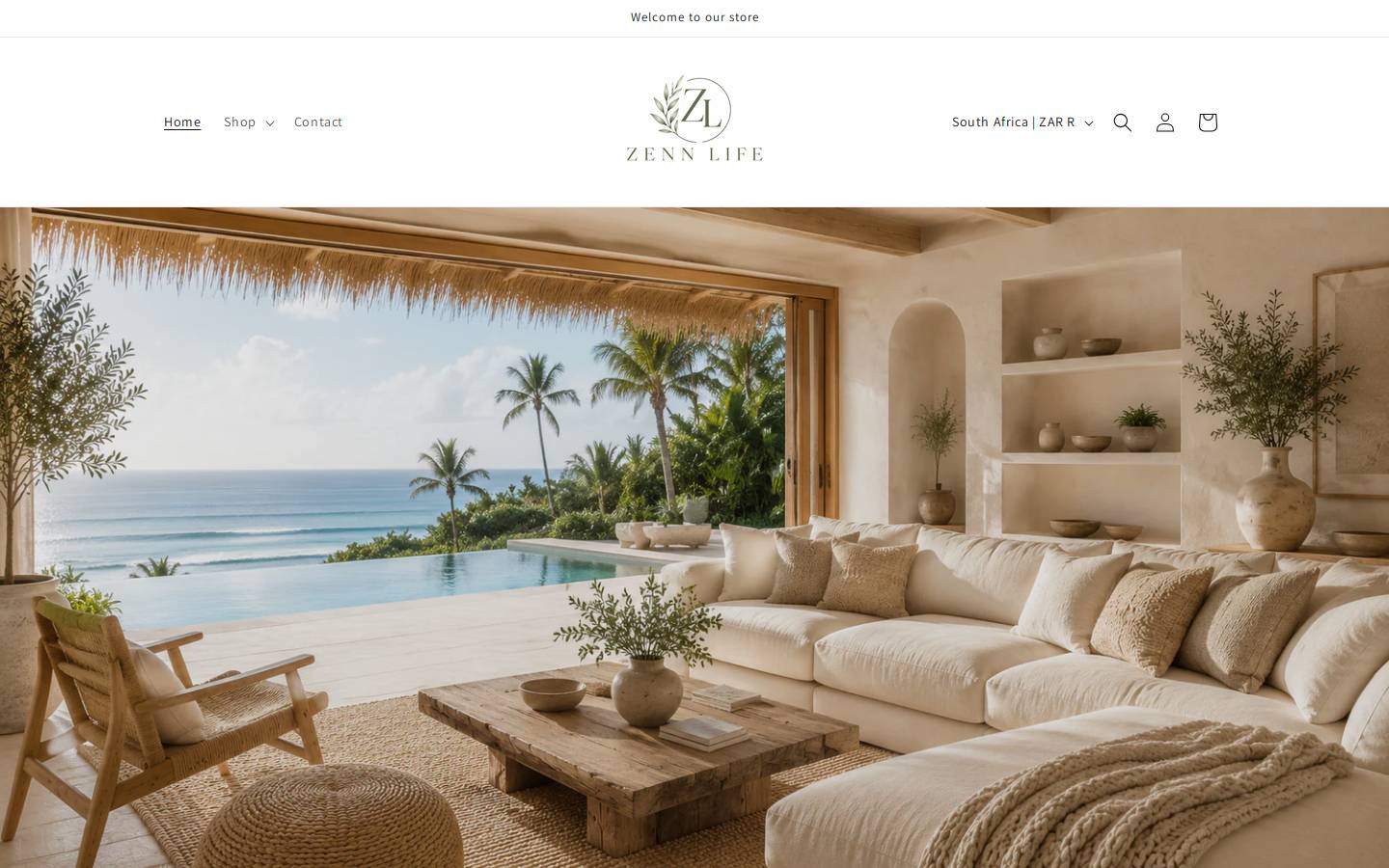 zenn-life.com homepage screenshot