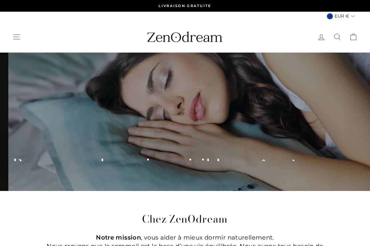 zenodream.com homepage screenshot