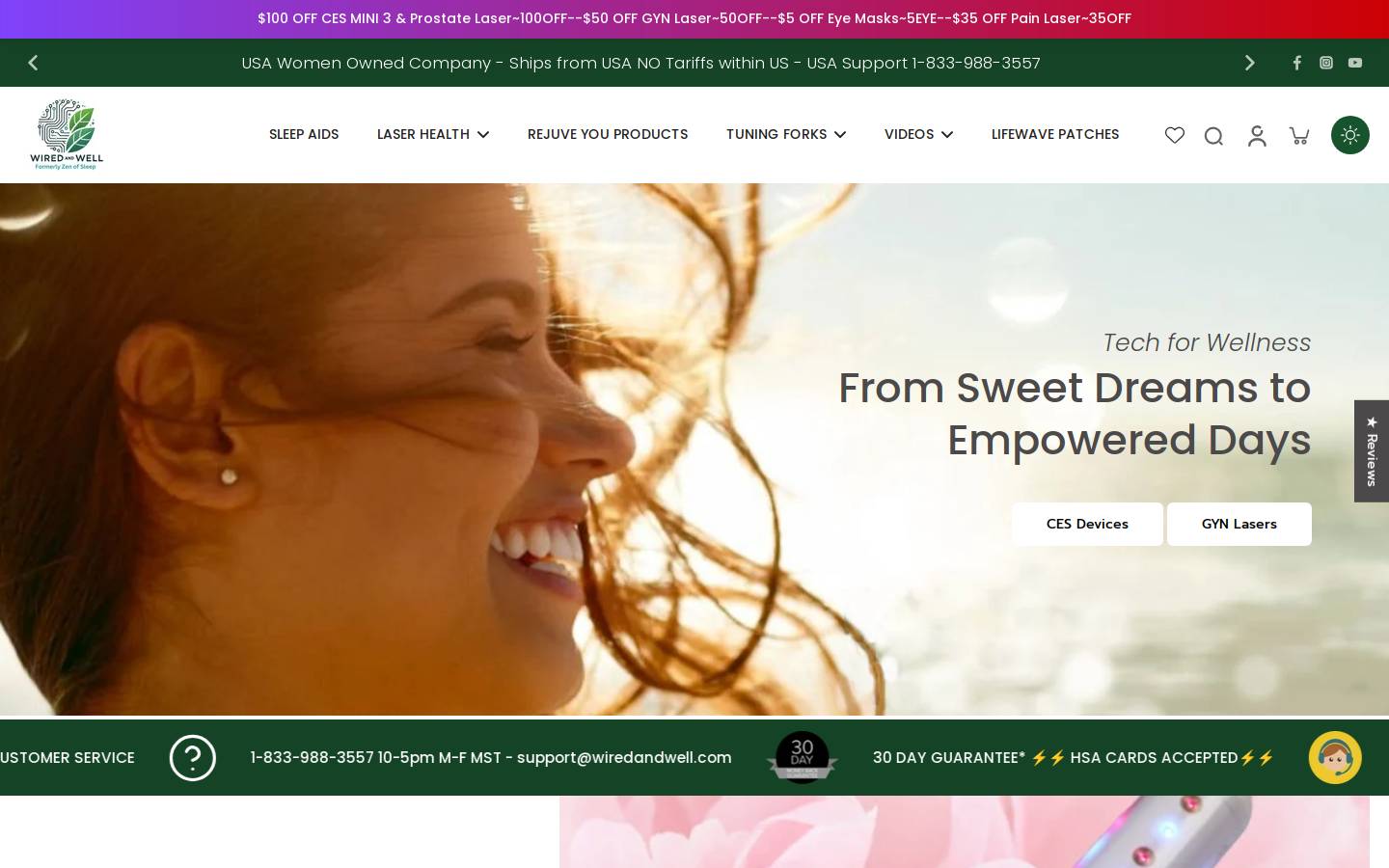zenofsleep.com homepage screenshot
