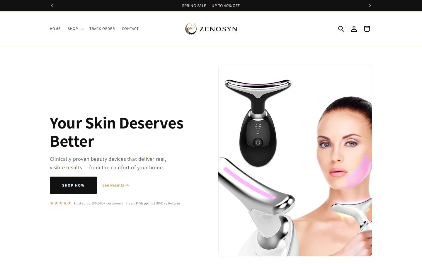 zenosyn.com homepage screenshot