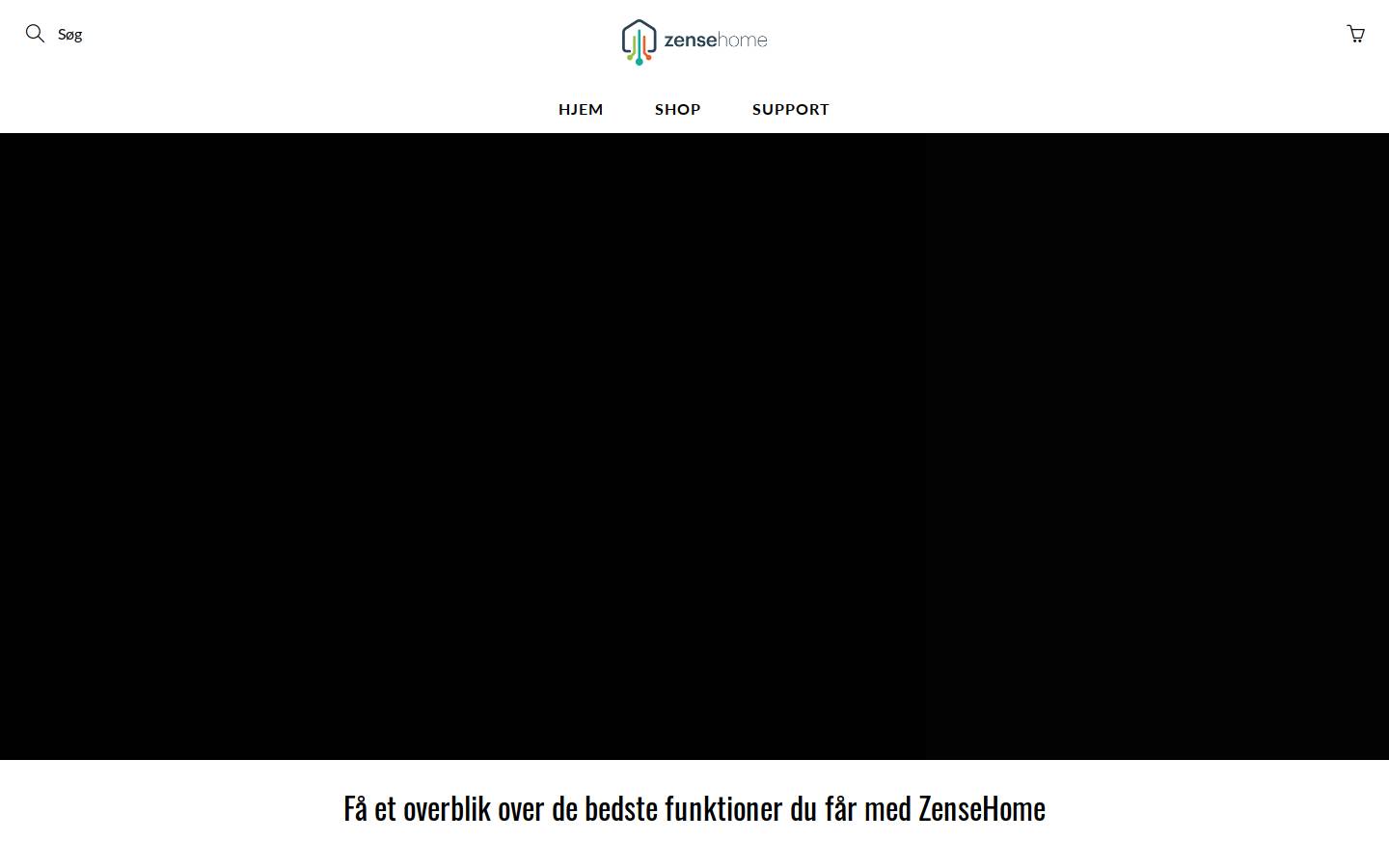 Zensehome homepage screenshot