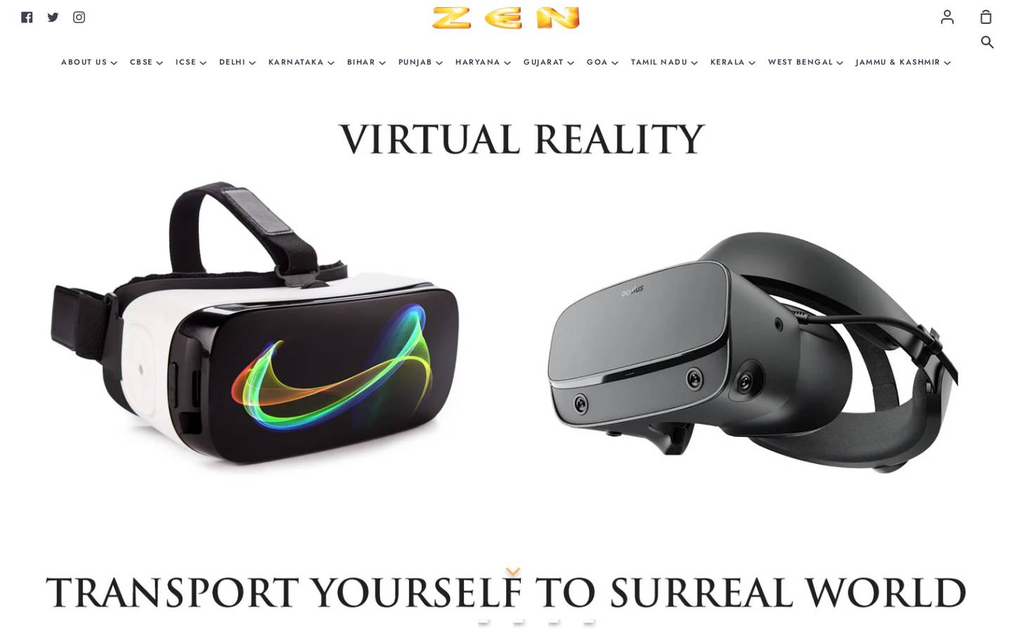 zenstudents.com homepage screenshot